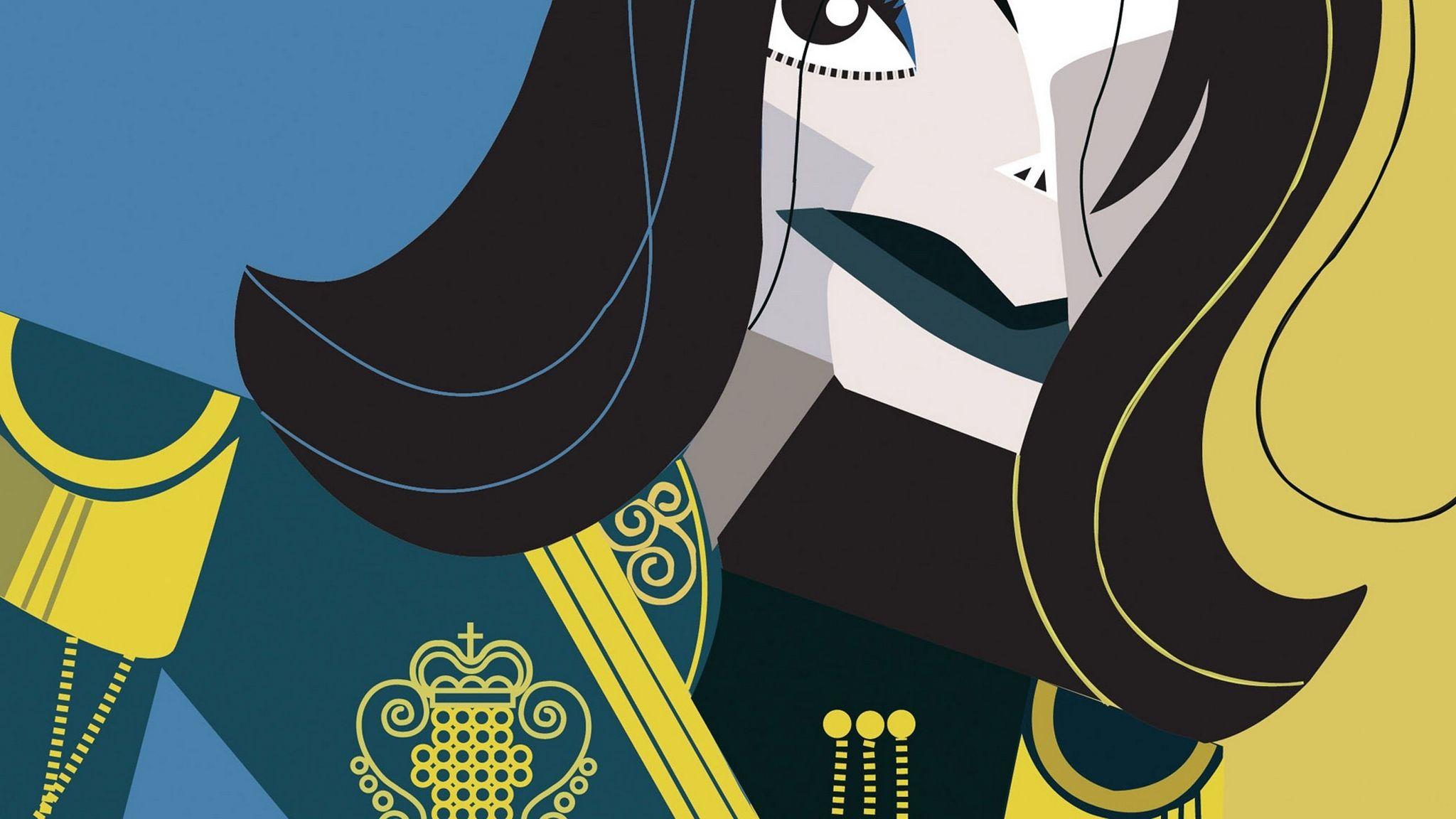 2048x1152 Download wallpaper 2048x1152 michael jackson, king, vector