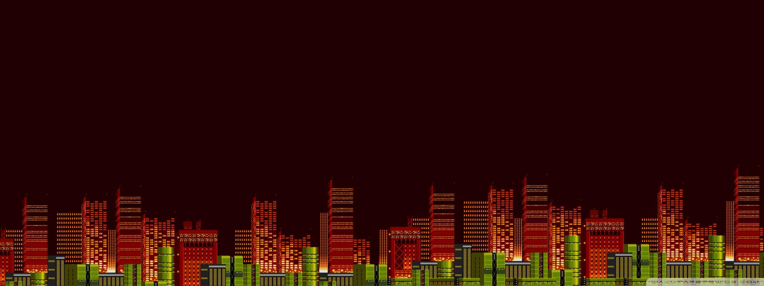 2560x960 Vector City ❤ 4K HD Desktop Wallpaper for • Wide & Ultra