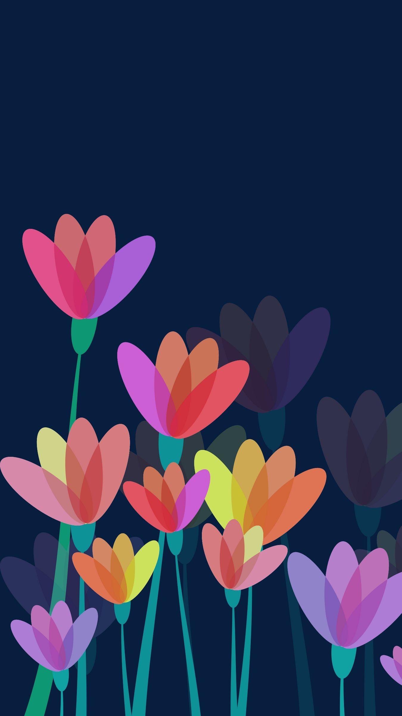 1350x2400 Download wallpaper 1350x2400 flowers, vector, colorful