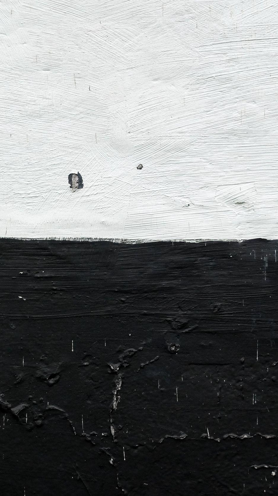 938x1668 Download wallpaper 938x1668 wall, paint, bw, grunge iphone 8