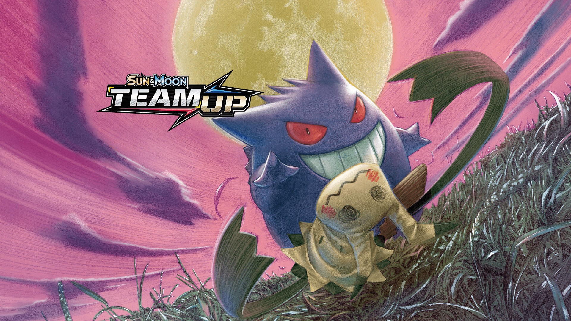 1920x1080 Gengar and Mimikyu. Pokémon