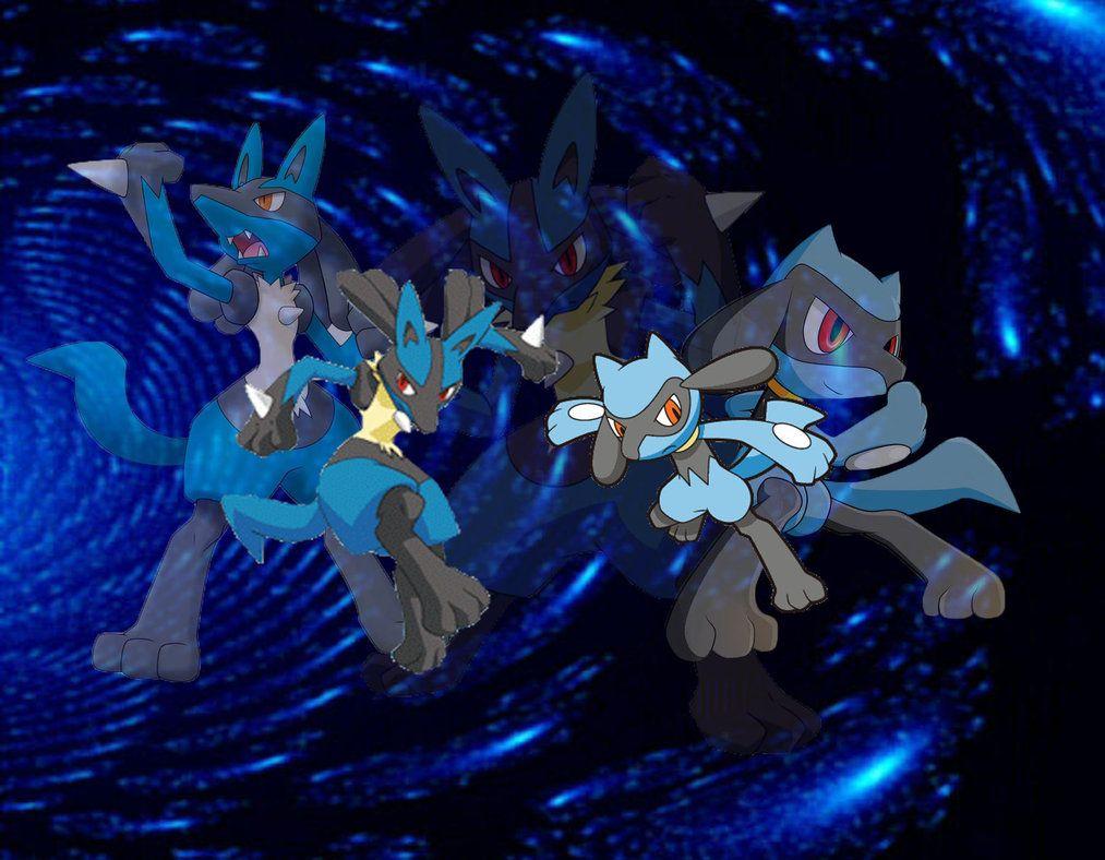 1013x788 Free download Lucario and Riolu Wallpaper