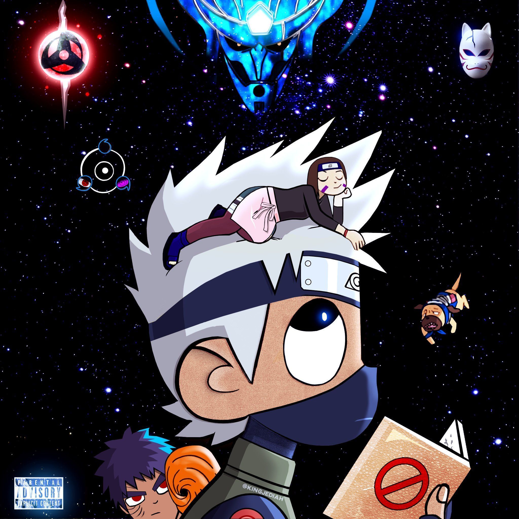 2048x2048 Naruto X Luv Vs The World Wallpaper
