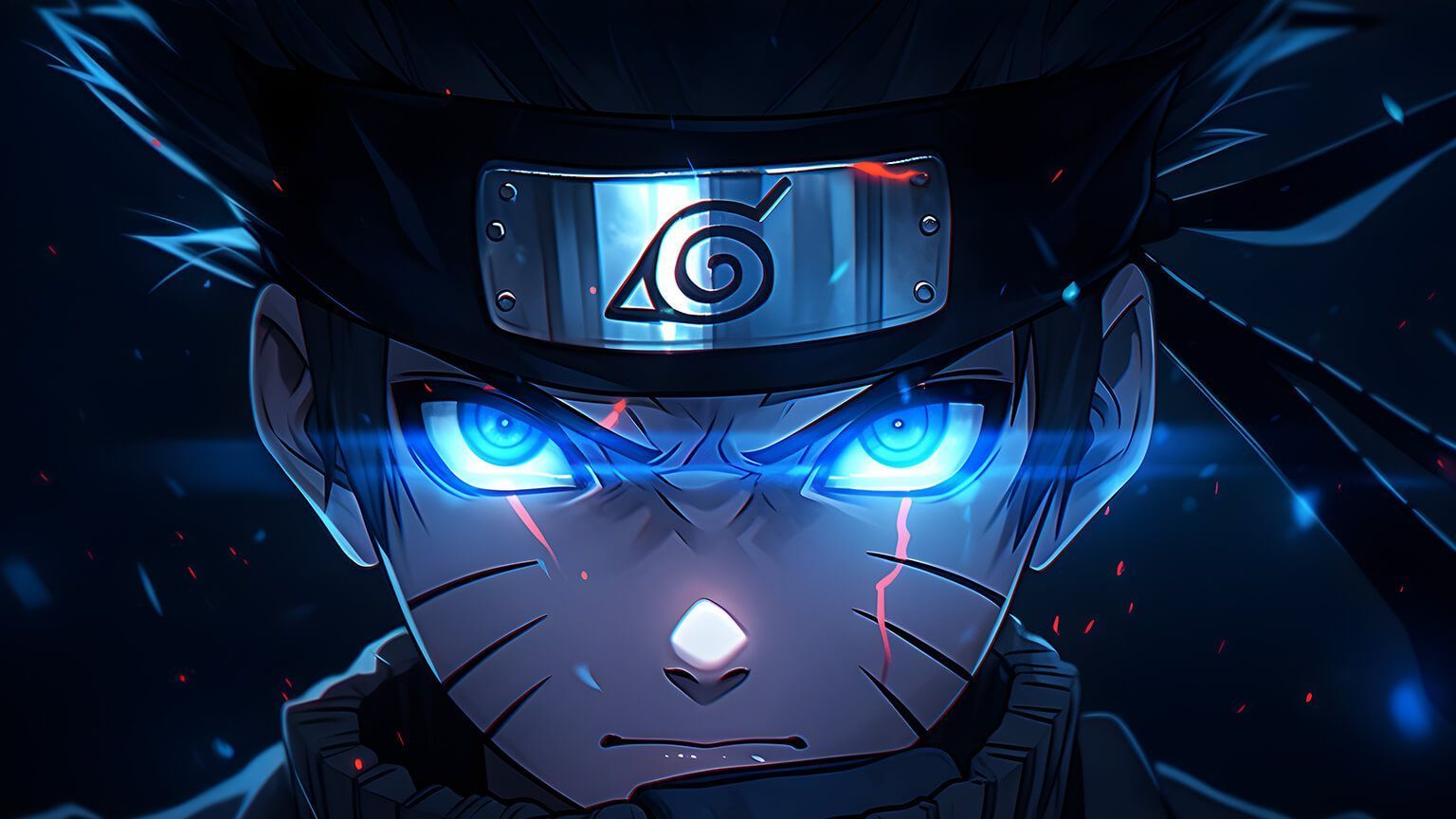 1536x864 Naruto Uzumaki Blue Glowing Eyes