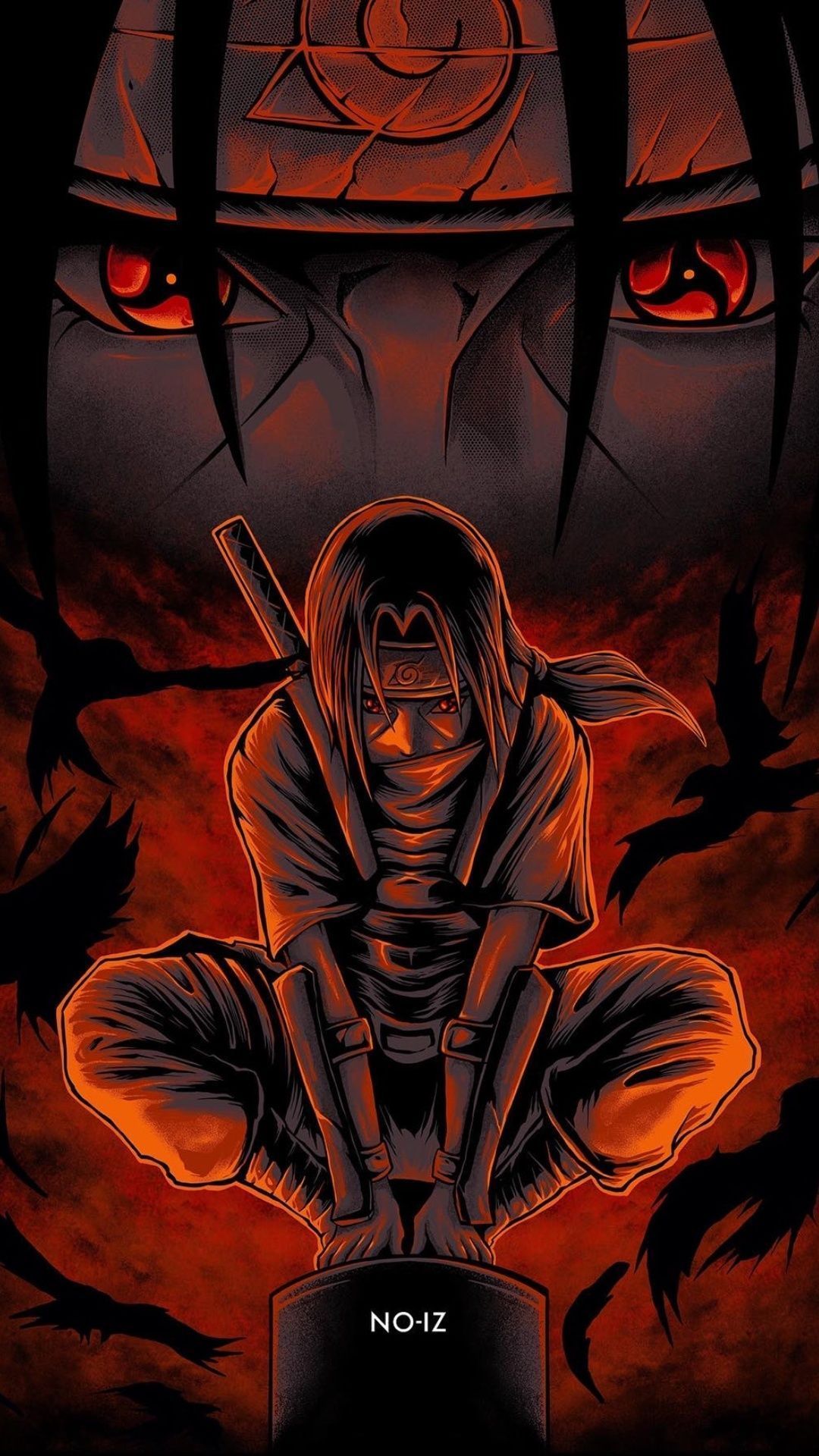 1080x1920 Itachi Uchiha Eyes Wallpaper HQ