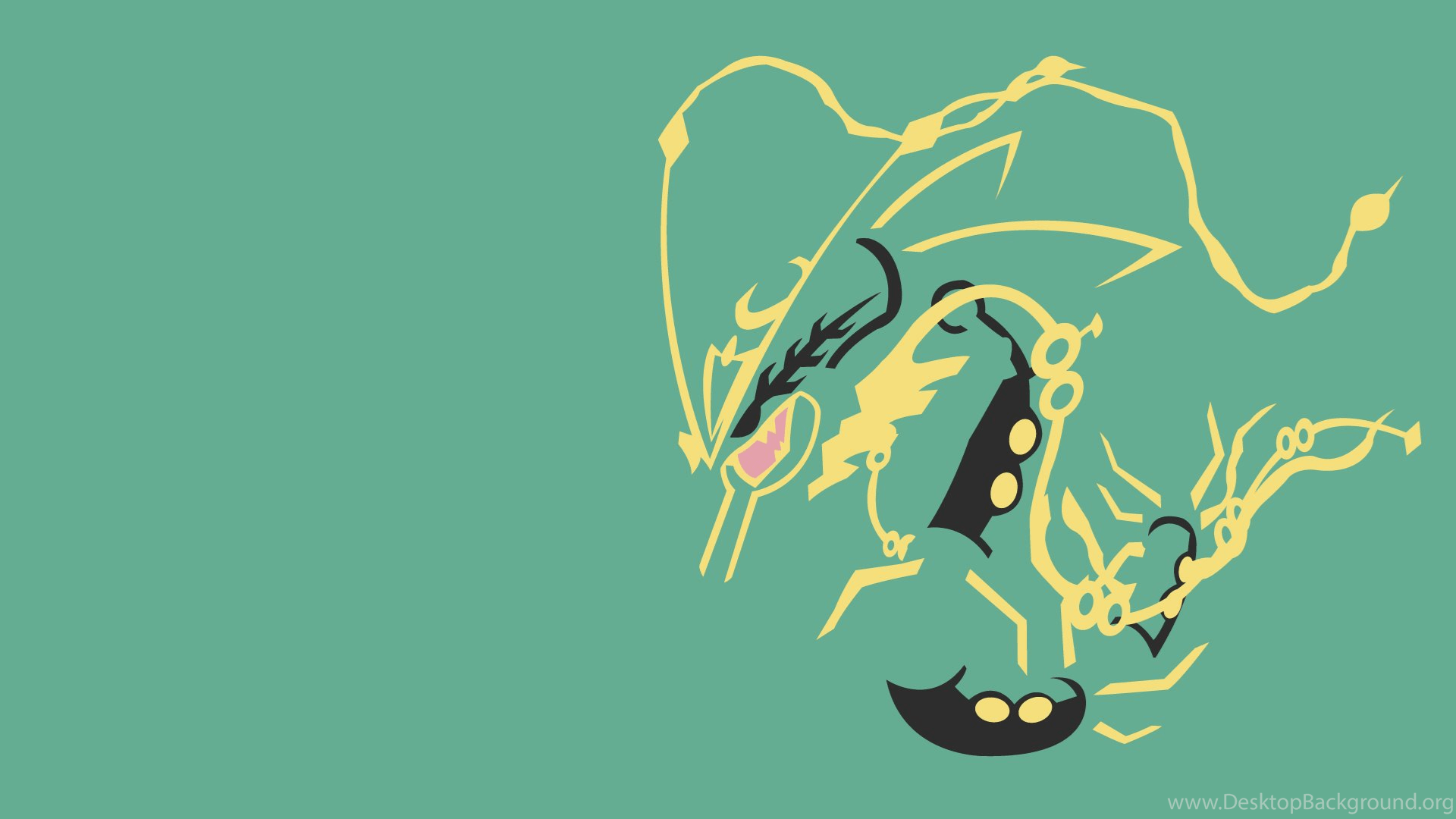 1920x1080 Rayquaza Mega Evolution Wallpaper Desktop Background
