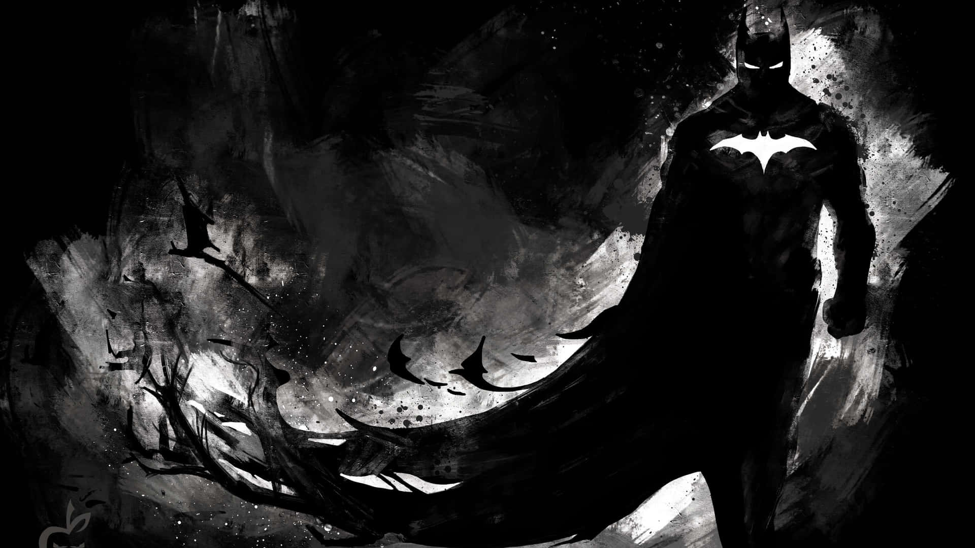 1920x1080 Cool Batman Black Desktop Wallpaper