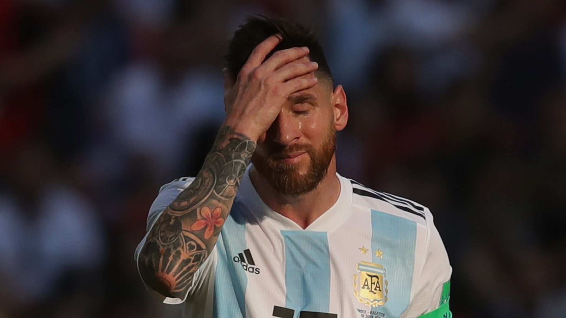 1920x1080 Messi Sad Wallpaper