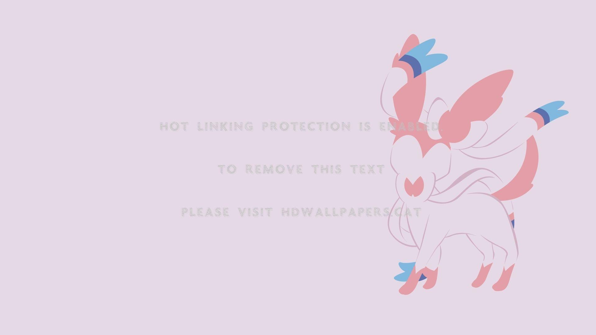 1920x1080 sylveon :3 light blue pokemon pink anime