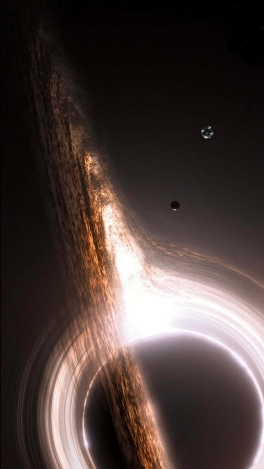 1080x1920 Download Experience the Beauty and Curiosity of the Interstellar Black Hole. Wallpaper