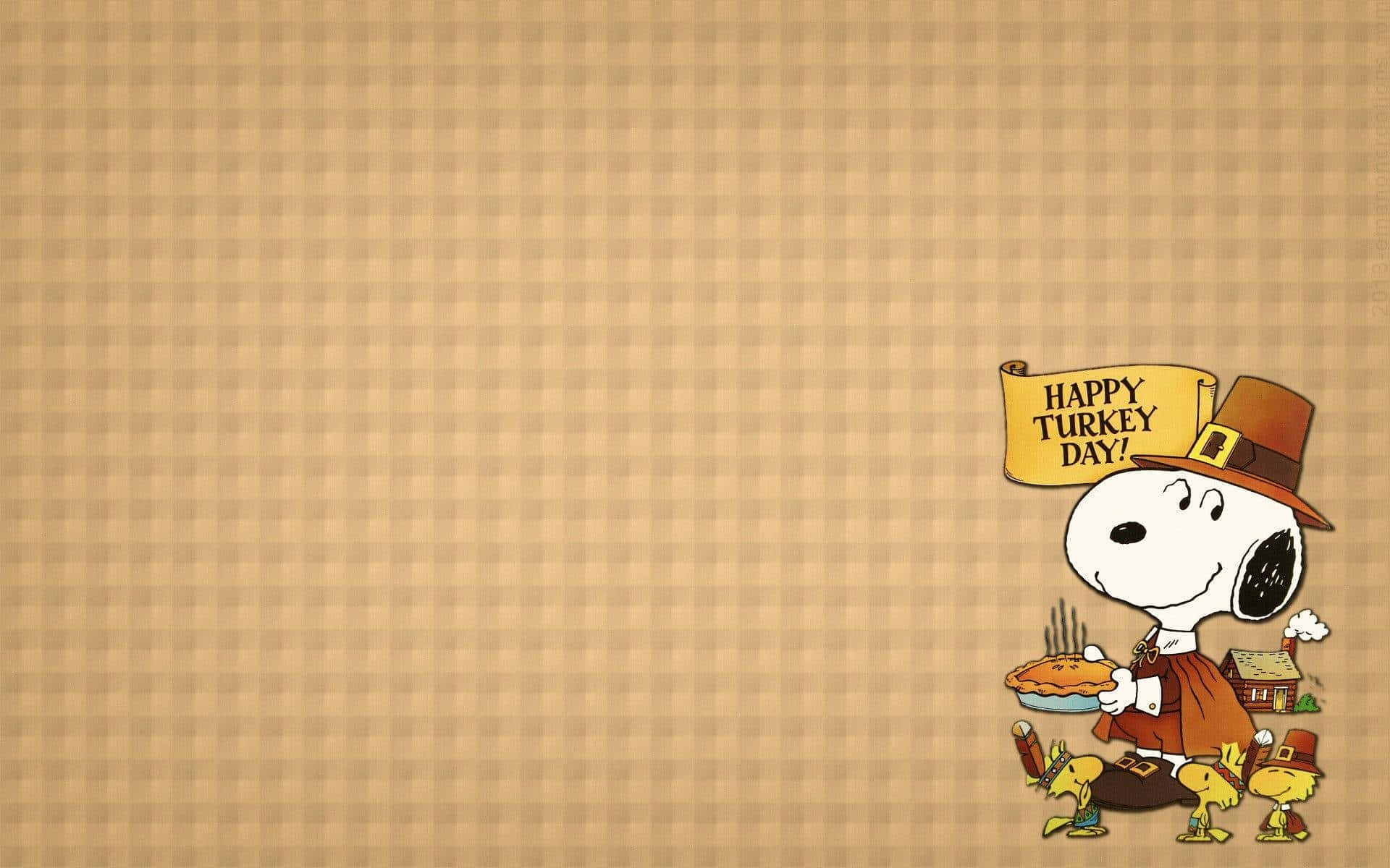 1920x1200 Snoopy Thanksgiving Background