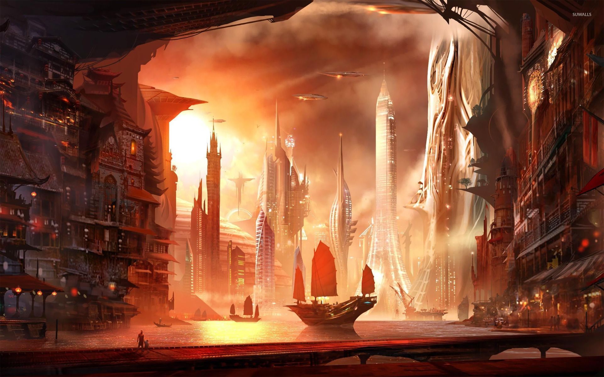 1920x1200 Future vs traditional wallpaper