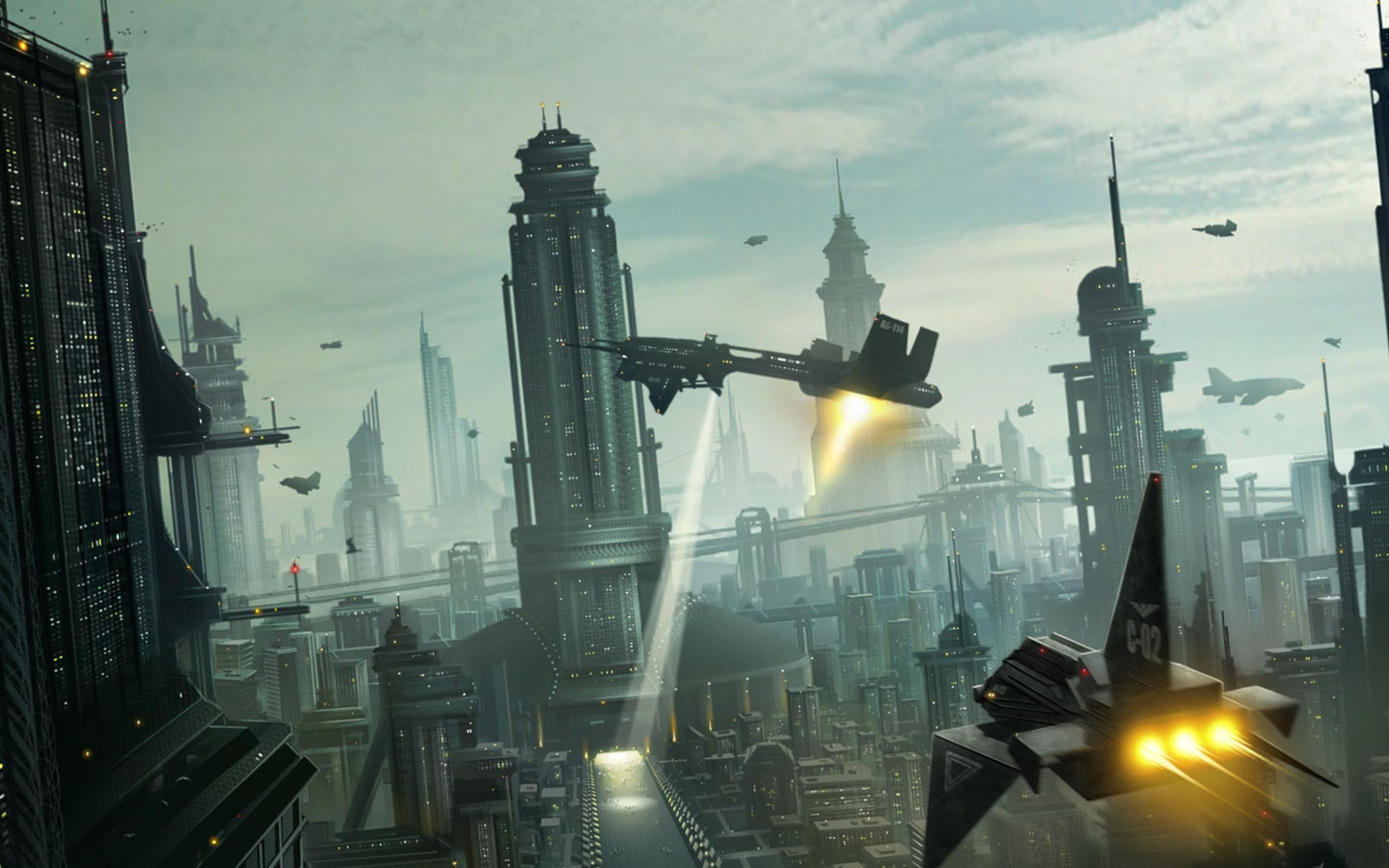2560x1600 Future Fantasy Creative Urban