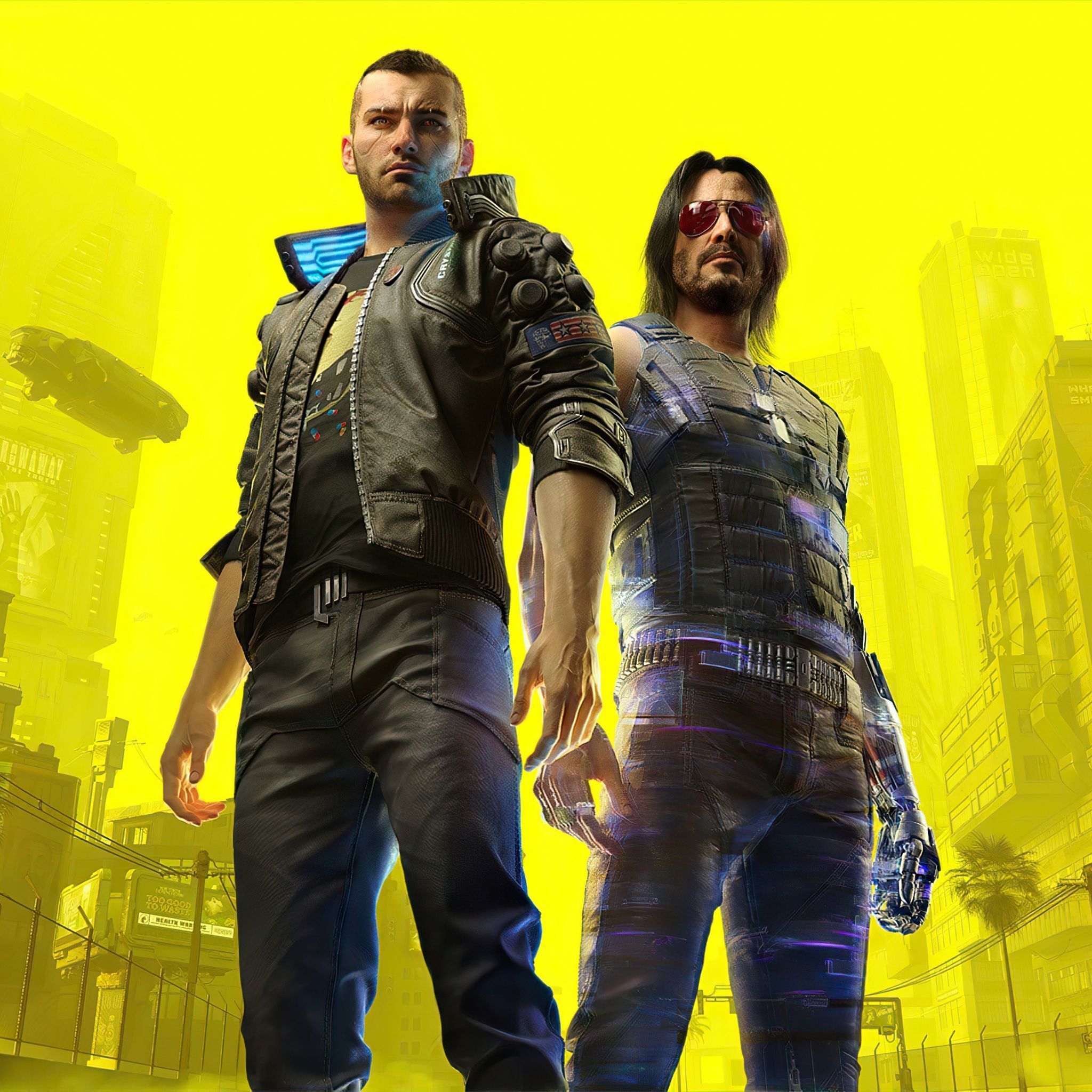 2048x2048 Cyberpunk 2077 Johnny Silverhand 4k