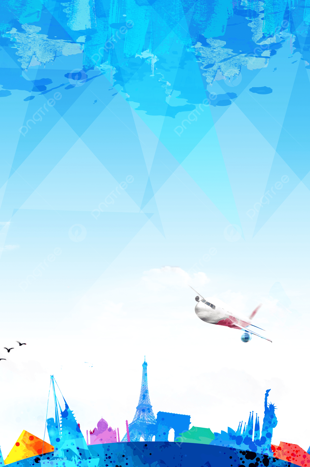 1200x1807 Small Fresh World Travel Background Wallpaper Image For Free Download