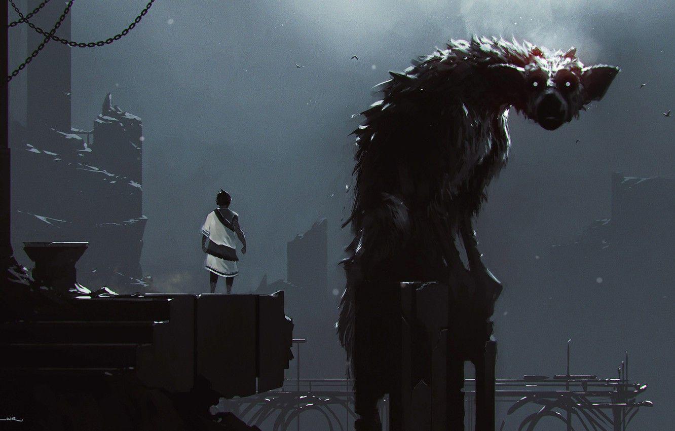 1332x850 Wallpaper Boy, Fantasy, Art, Fiction, the guardian, The Last