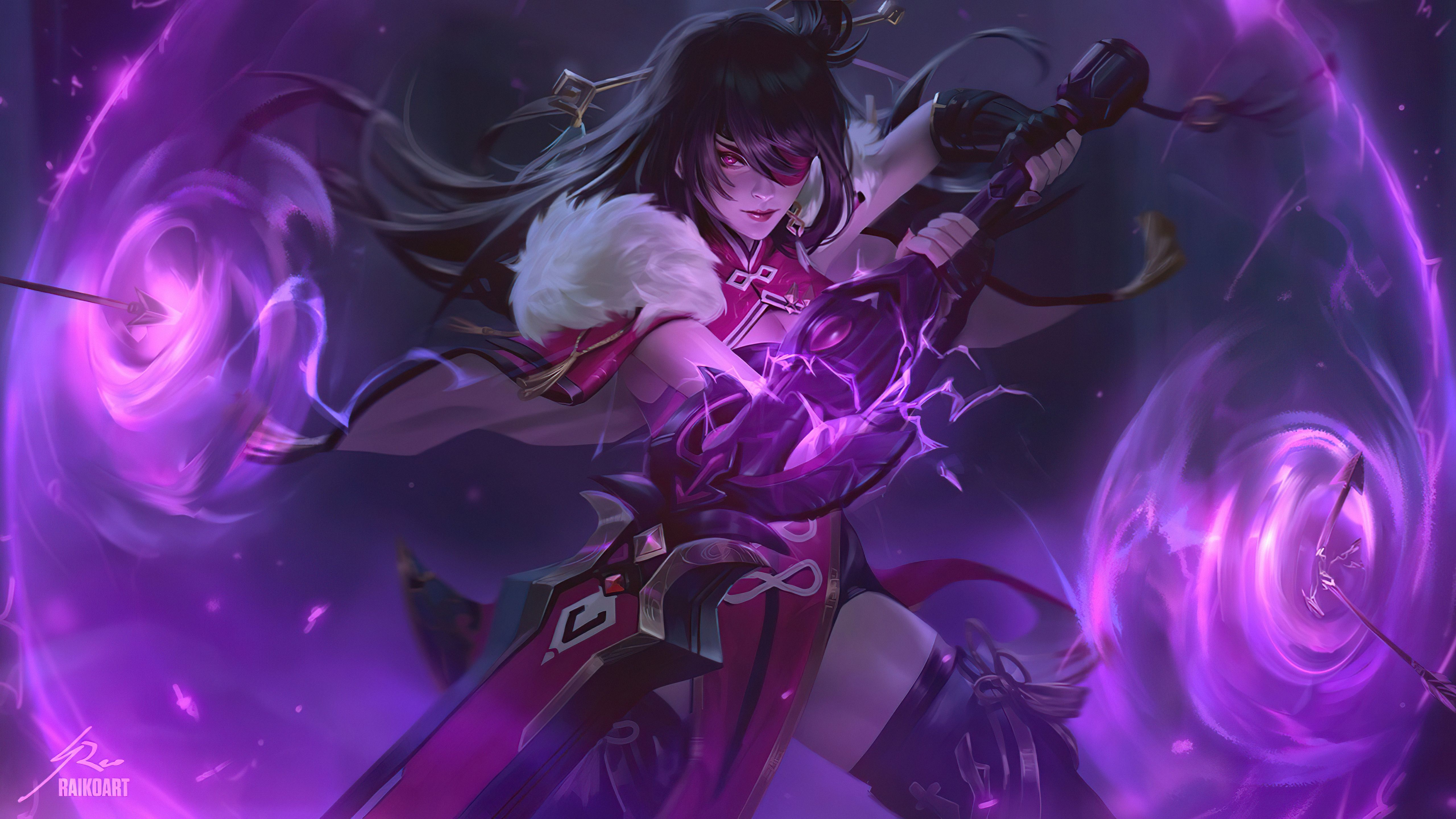 5120x2880 Genshin Impact Dark Wallpaper