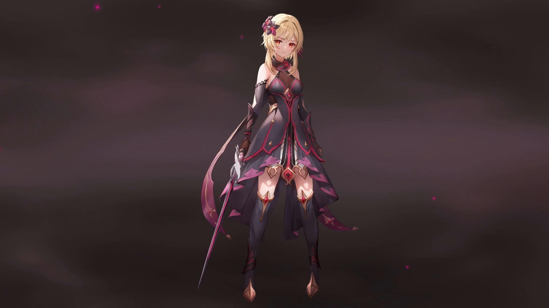 1920x1080 Genshin Impact: Dark Lumine Live Wallpaper