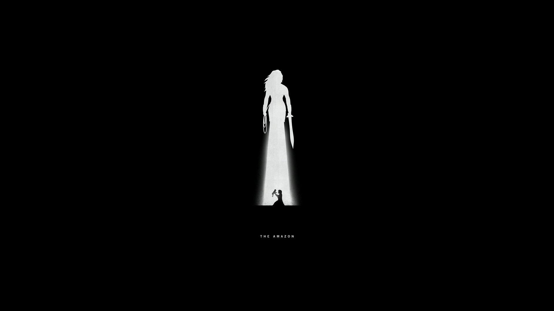 1920x1080 Wonder Woman Silhouette hình nền