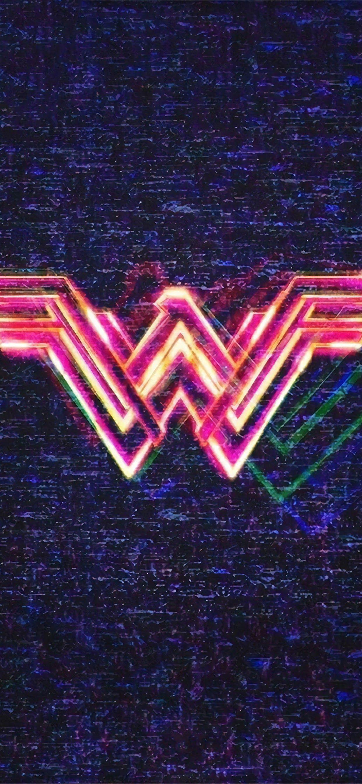 1242x2688 Wonder Woman 1984 Logo Hình nền 4K