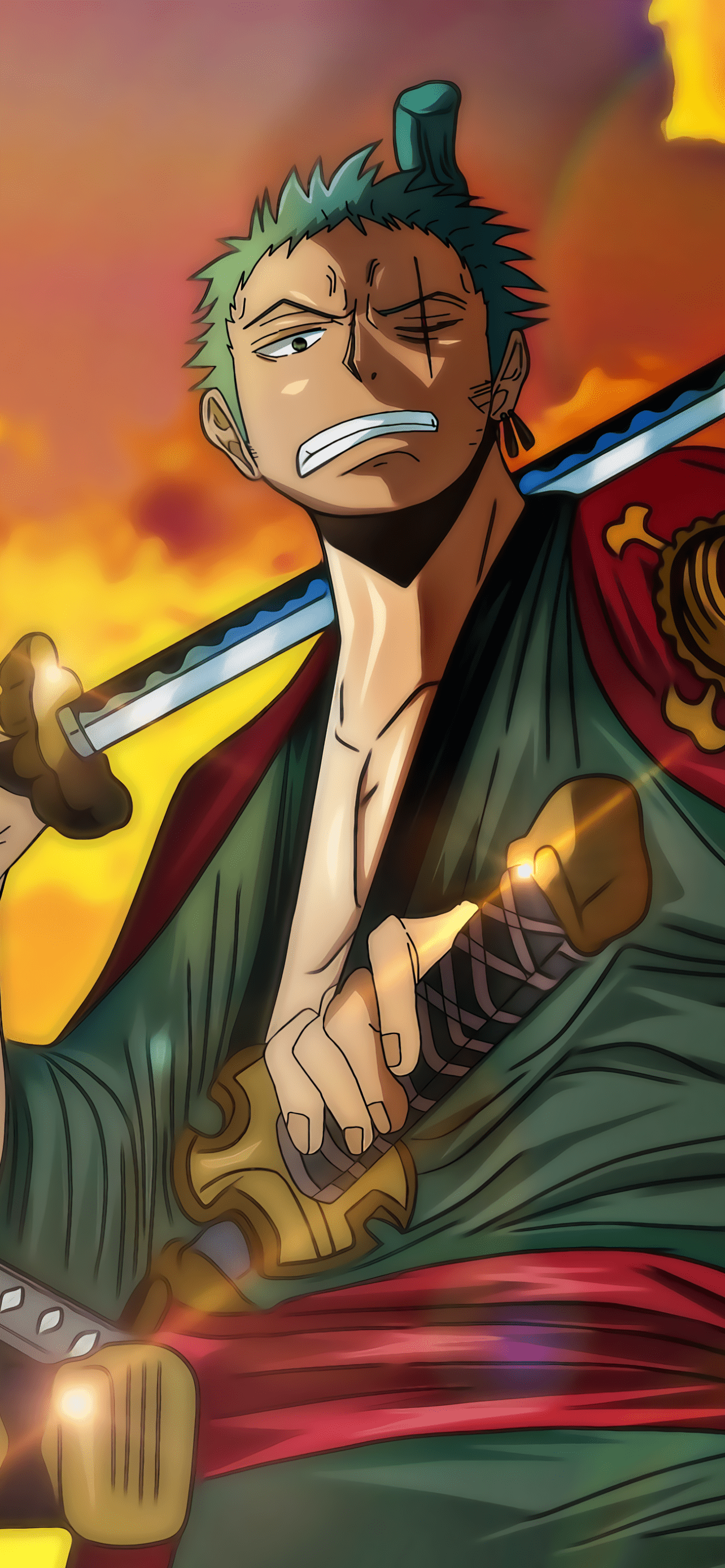 1284x2778 Monkey D. Luffy / Roronoa Zoro