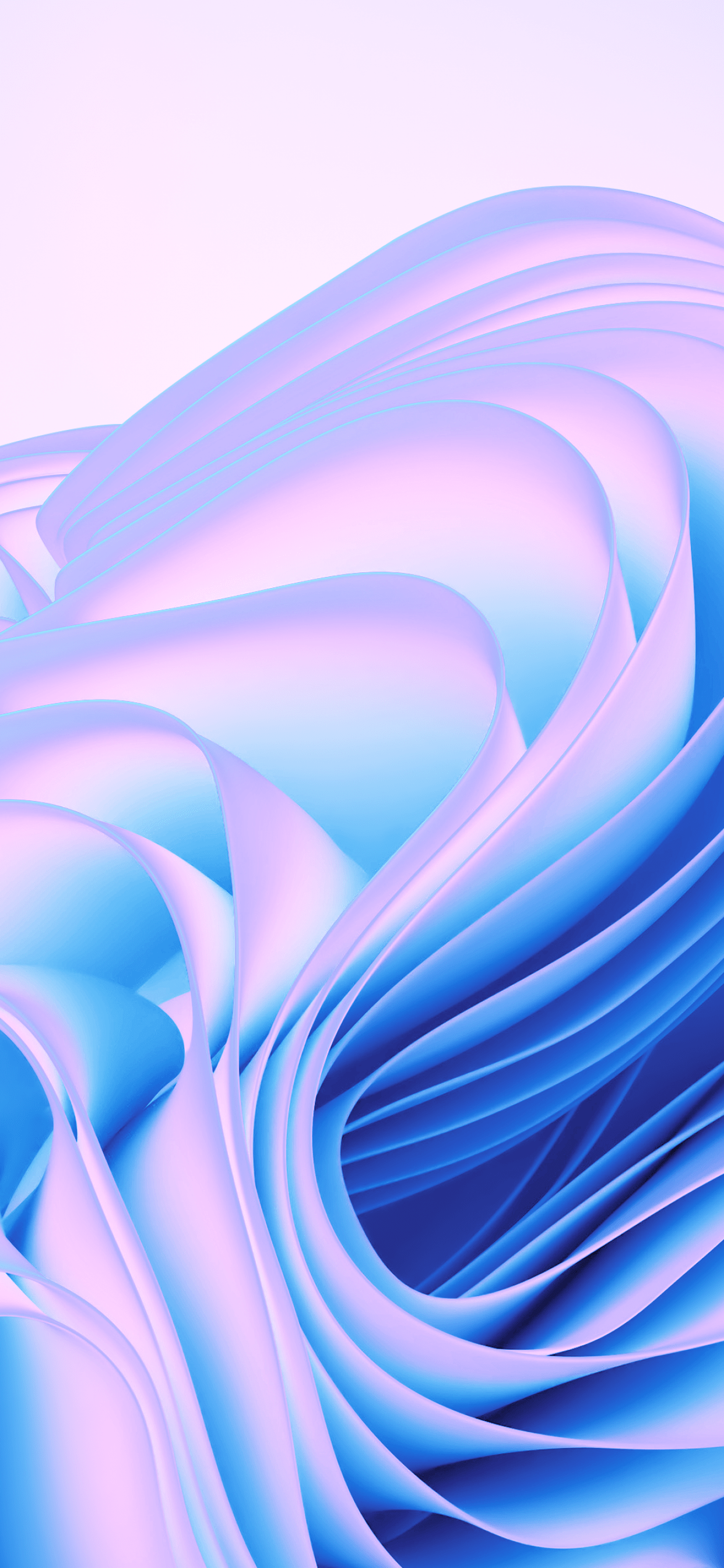 1242x2688 Windows 11 Wallpaper 4K, Cyan blue