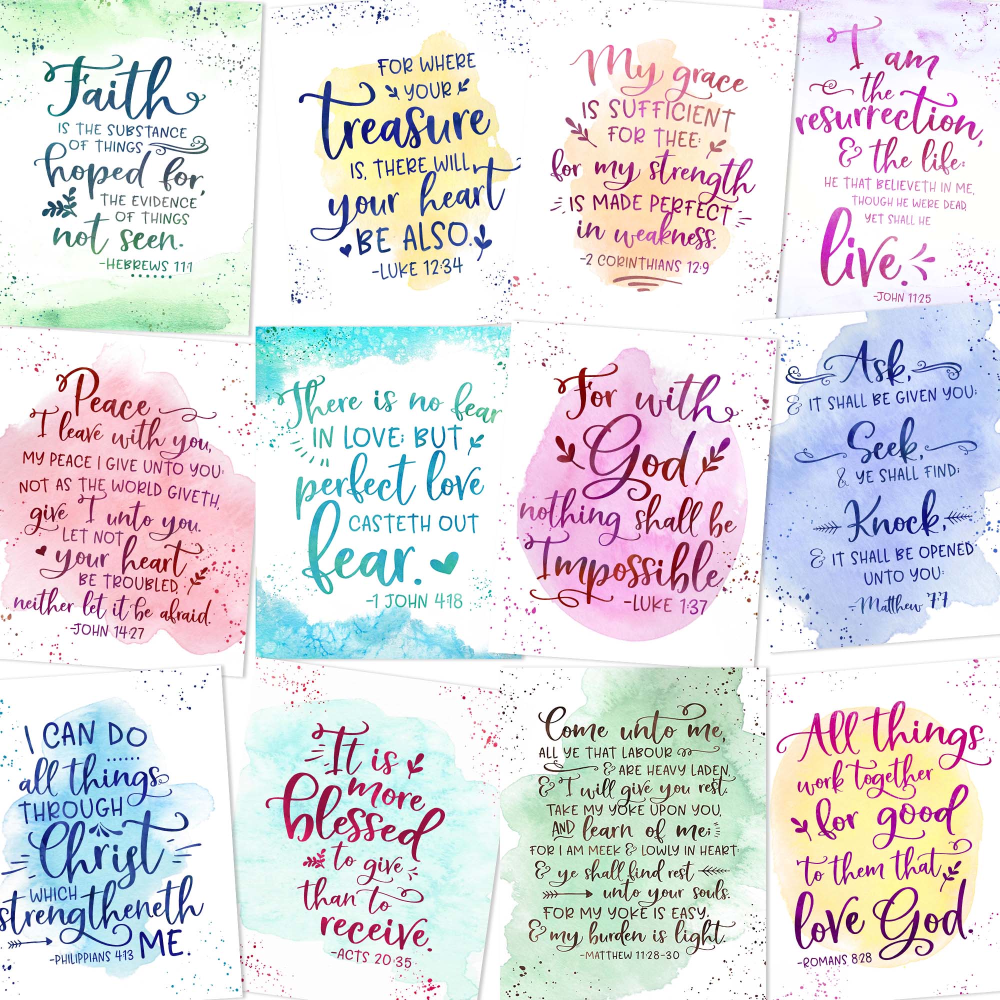2000x2000 New Testament Scripture Printables