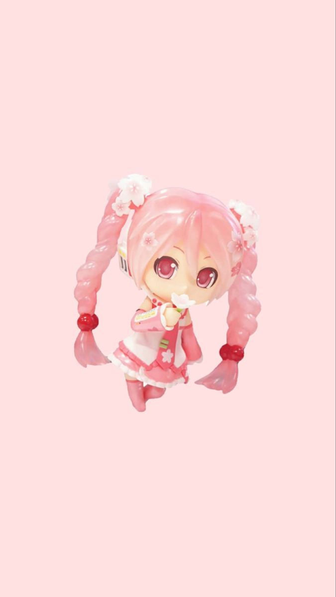 675x1200 Sakura Miku Wallpaper