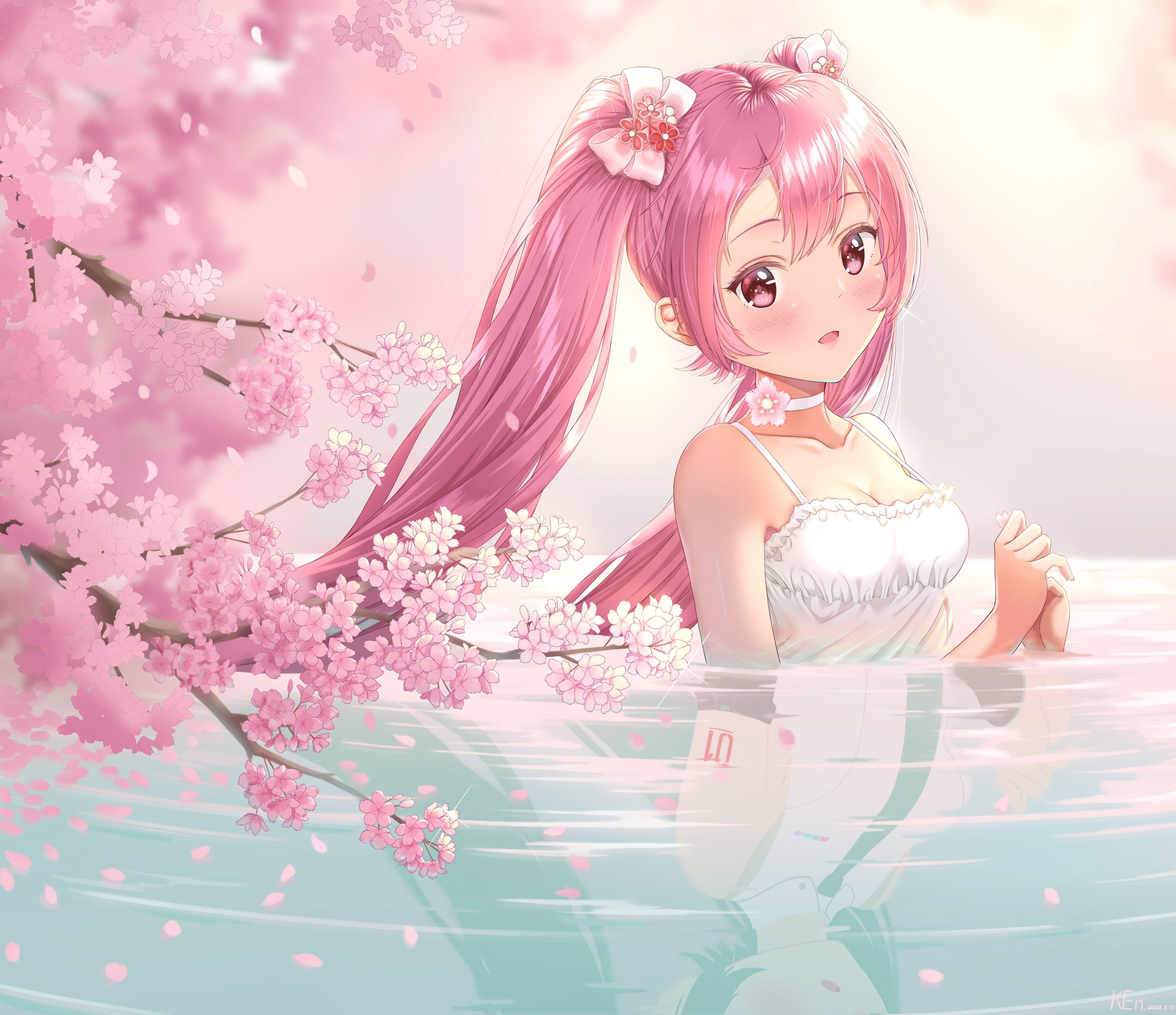 4093x3533 Wallpaper Hatsune Miku, pink hair