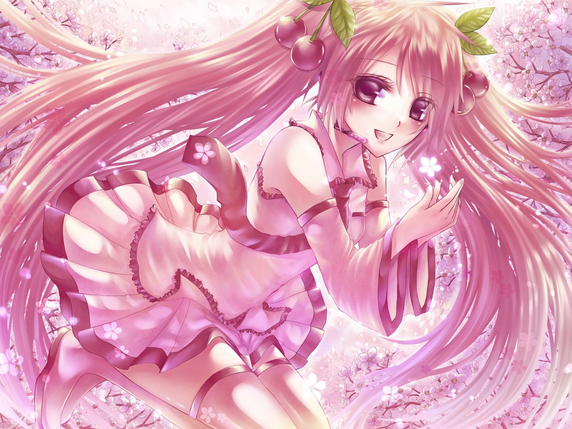 1920x1440 Mobile wallpaper: Anime, Pink, Vocaloid