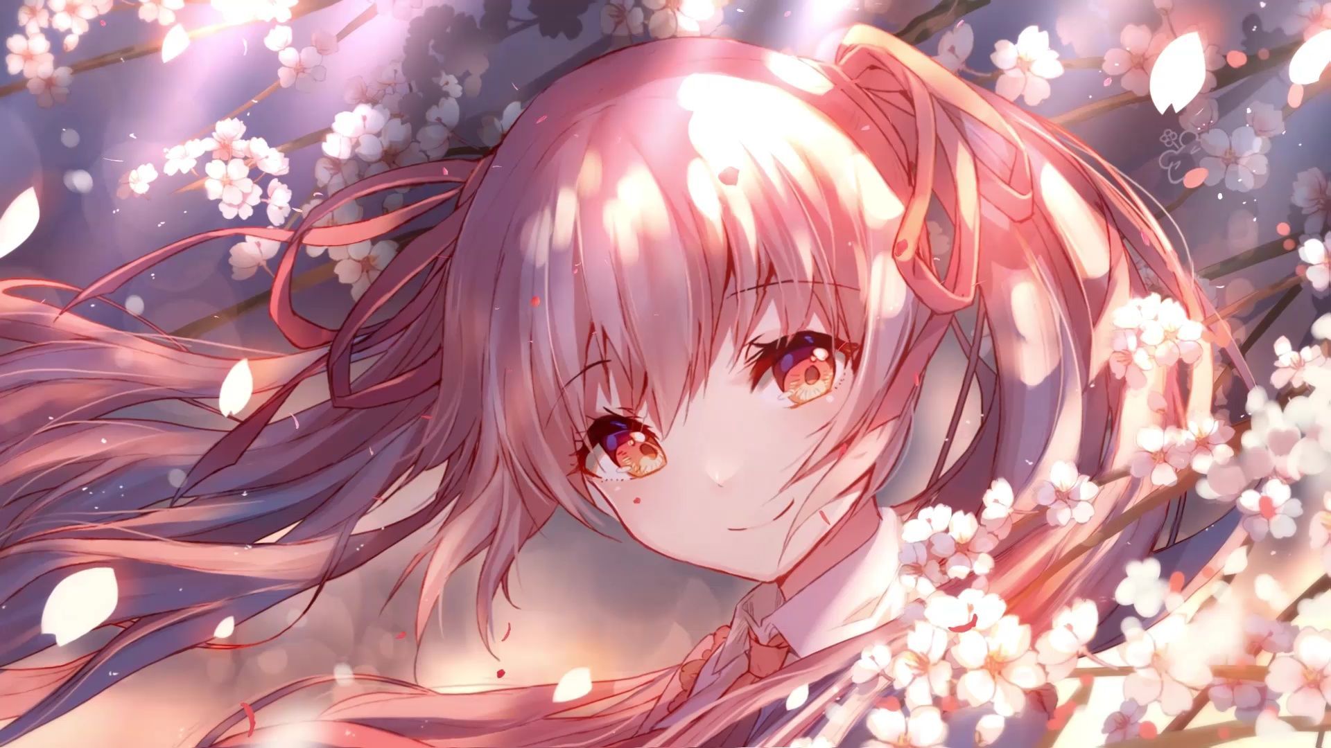 1920x1080 Hatsune Miku Spring Blossoms Live