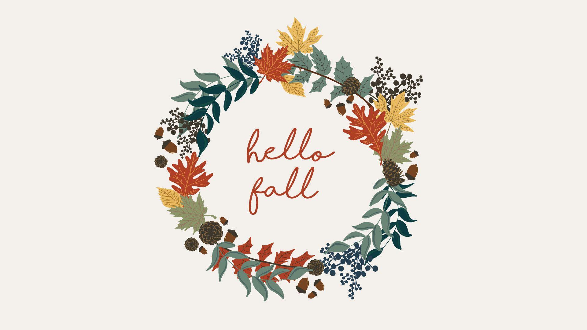 1920x1080 Hello, Fall!. Freebie October 2017 Wallpaper Download