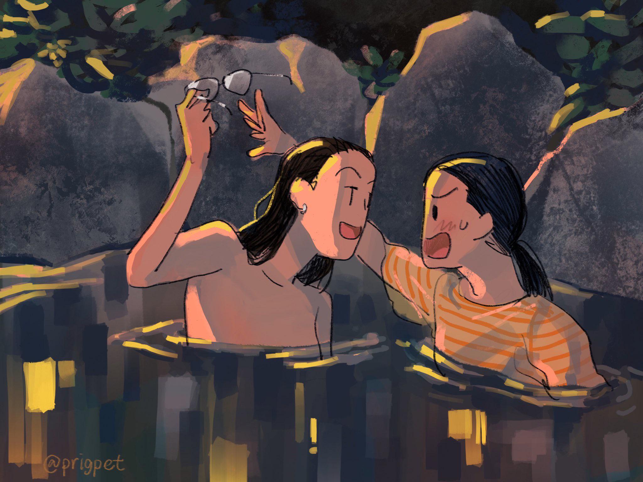 2048x1536 Fanart of The Half of It scene that