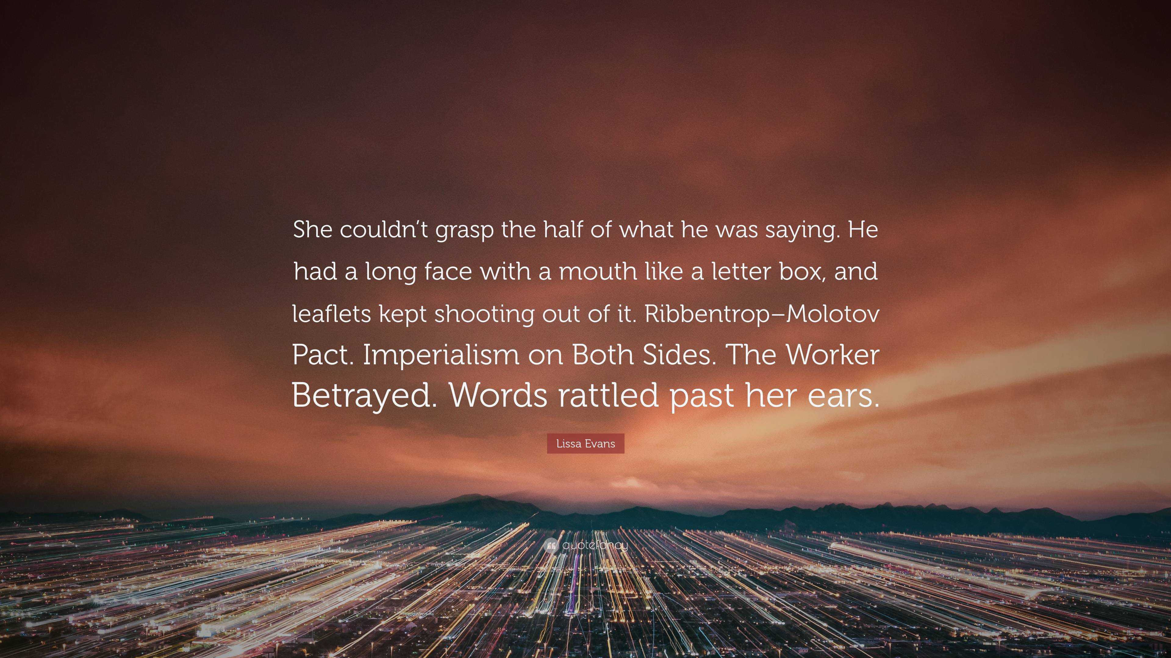 3840x2160 Lissa Evans Quote: “She couldn't grasp