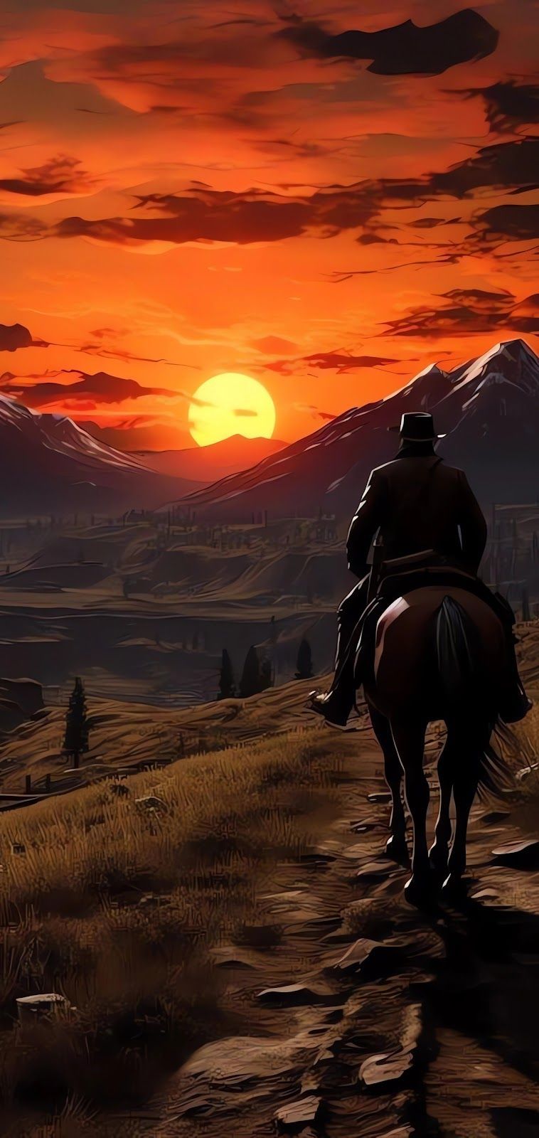 758x1600 RDR 2 HD WALLPAPER