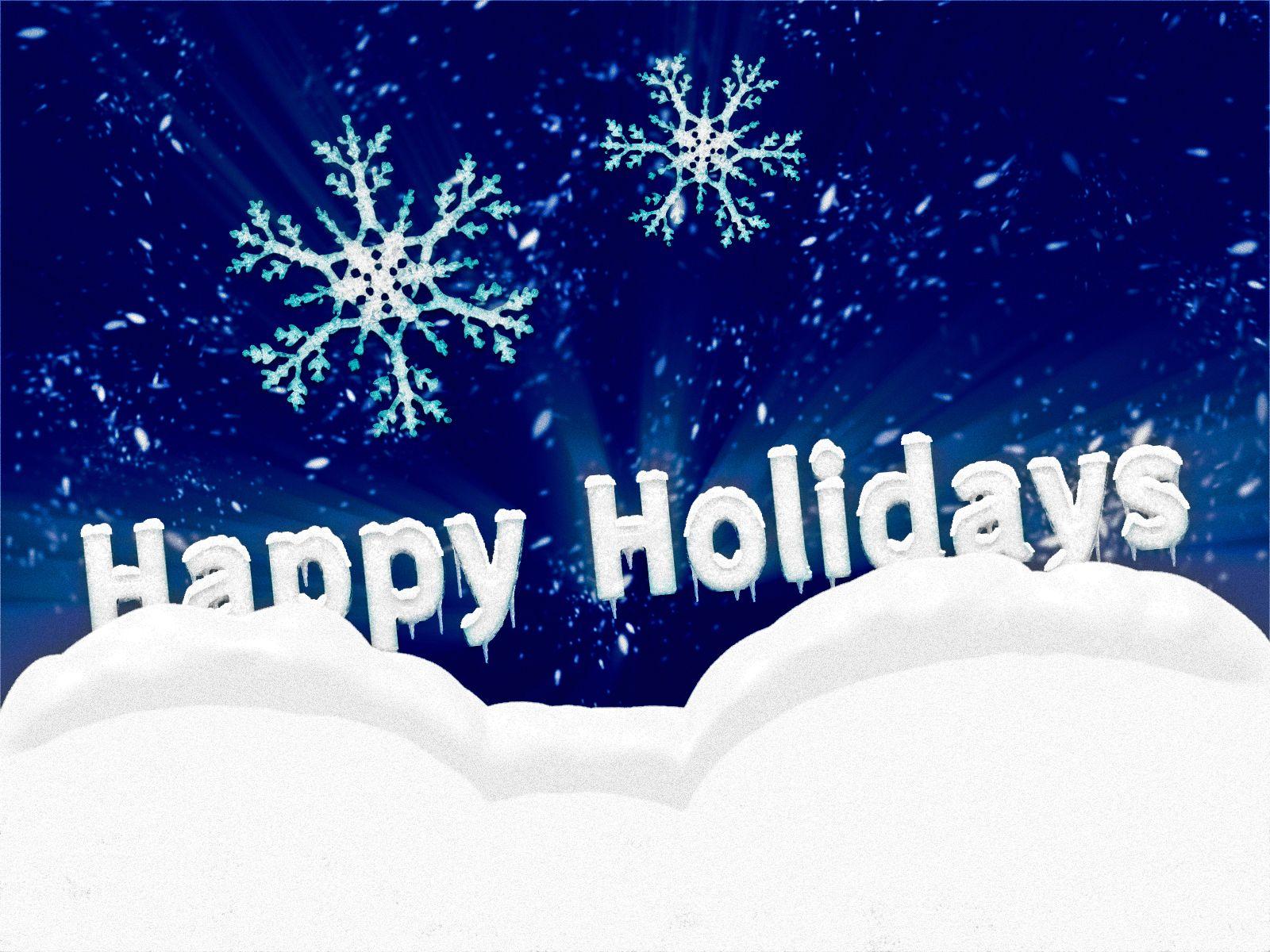 1600x1200 Happy Holidays Winter Background HD Wallpaper