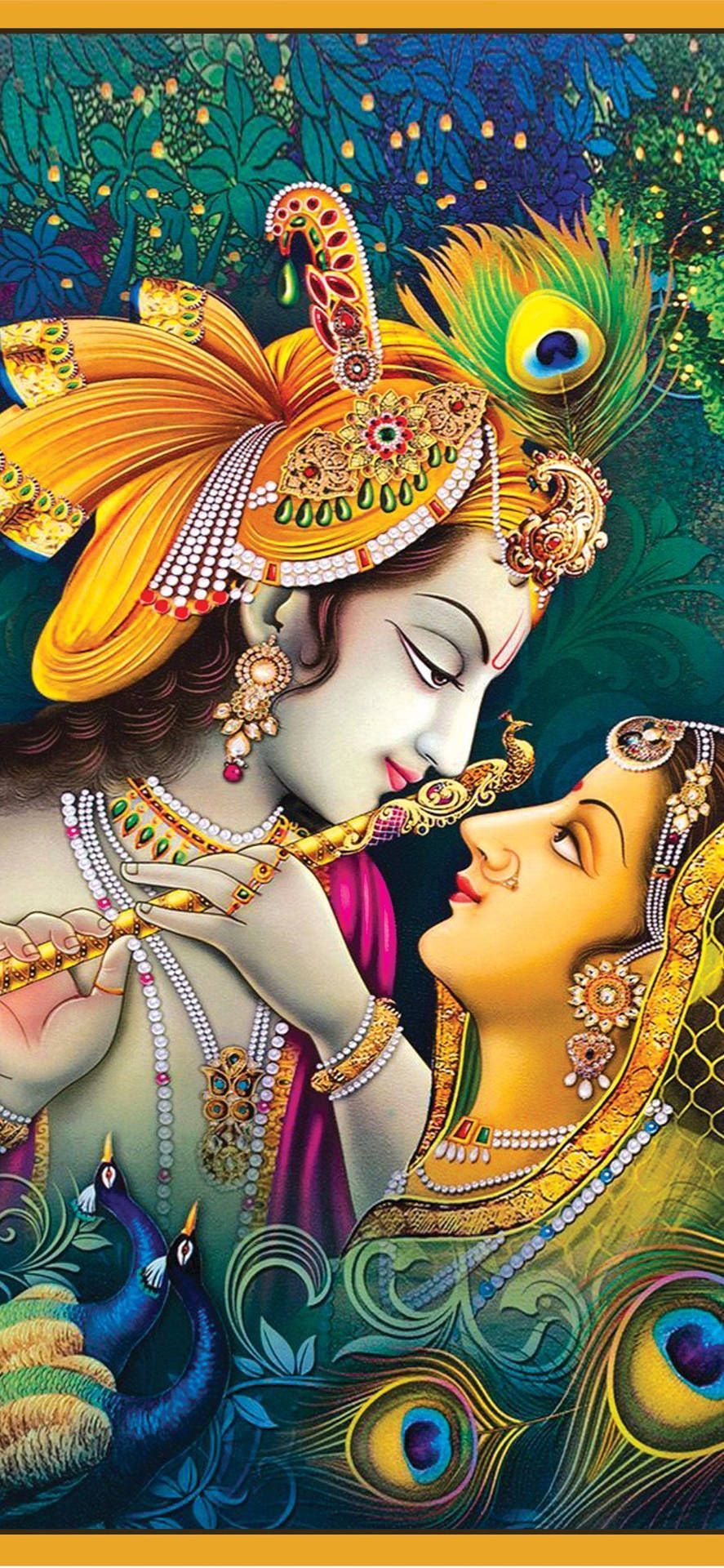 887x1920 Krishna iPhone Wallpaper