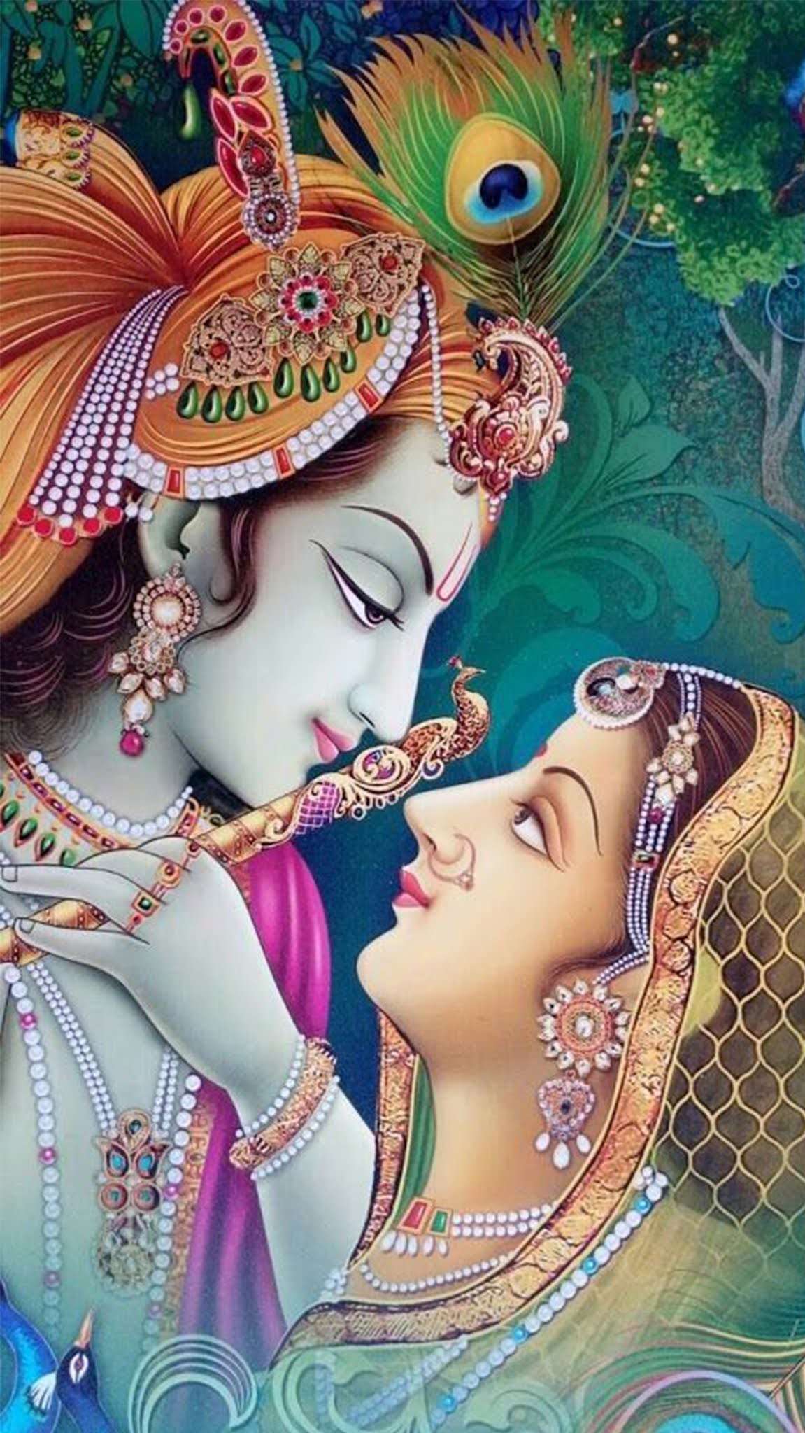 1151x2048 Radha Krishna Wallpaper