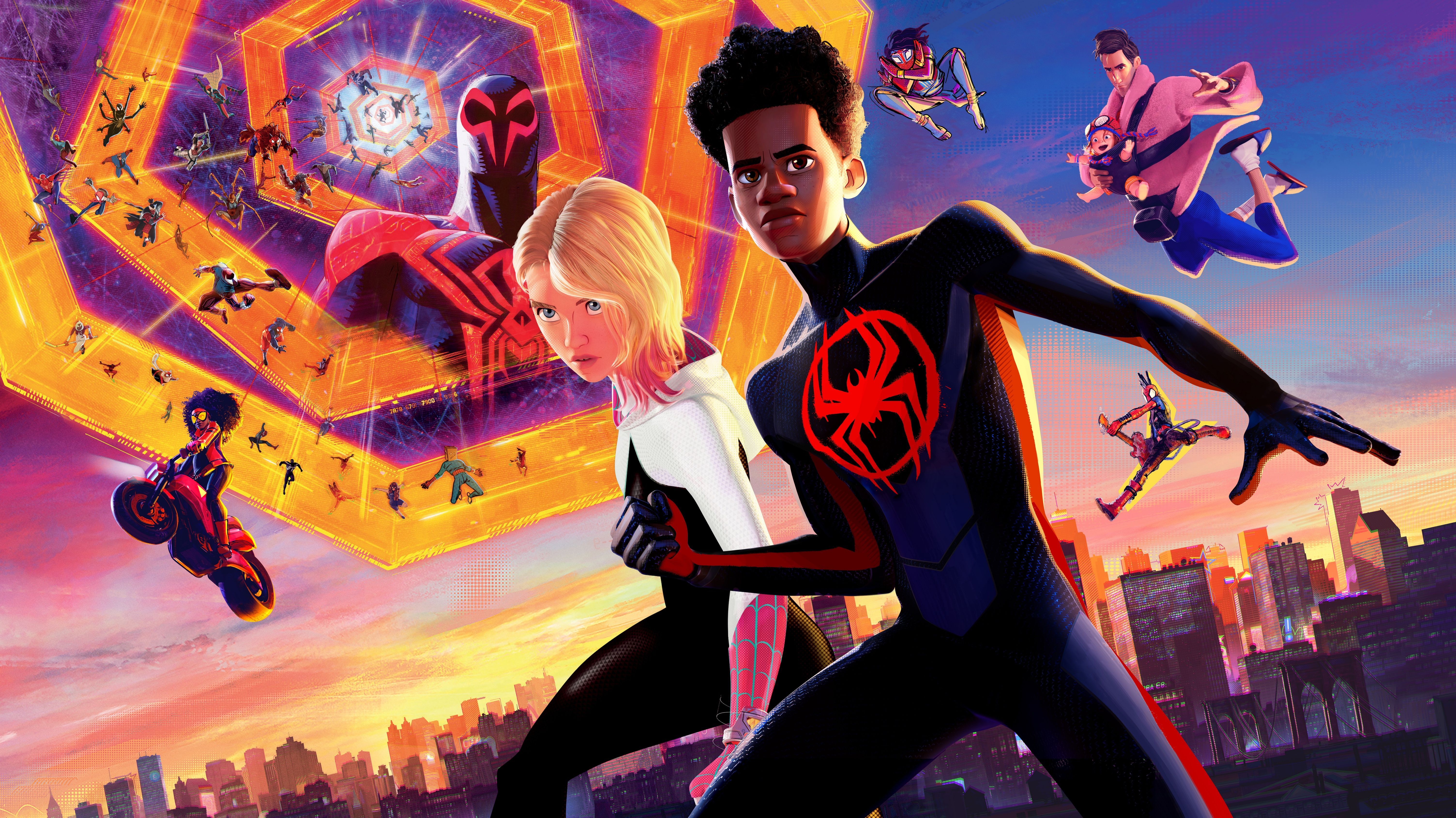 6016x3384 Spider Man: Across The Spider Verse Wallpaper 4K, Movie Poster