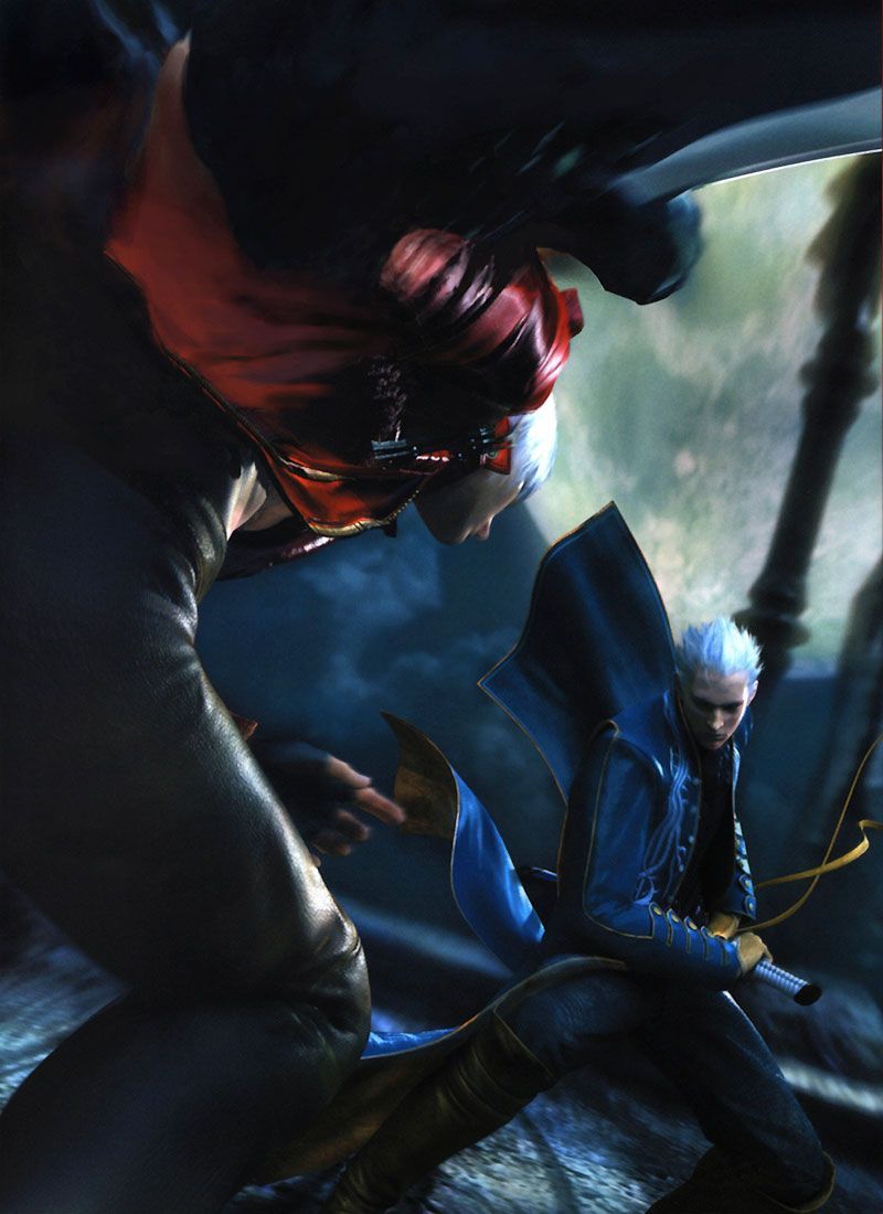 800x1100 Dante & Vergil Battle Art May