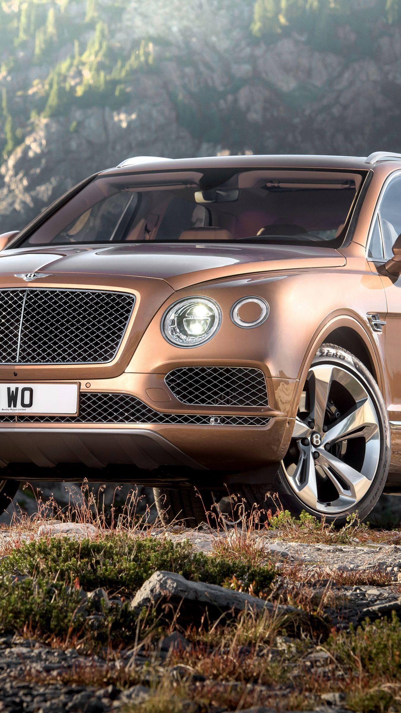 1350x2400 Download wallpaper 1350x2400 bentley, bentayga, brown, side