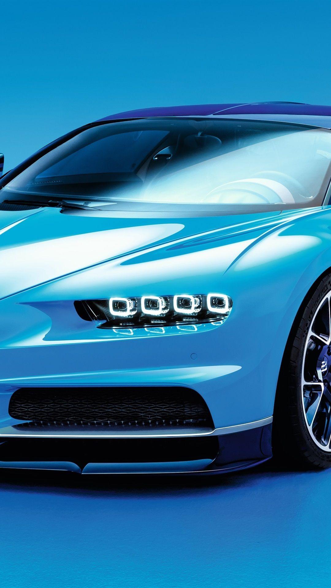 1080x1920 Bugatti Chiron Blue Supercar 1080x1920 IPhone 8 7 6 6S Plus