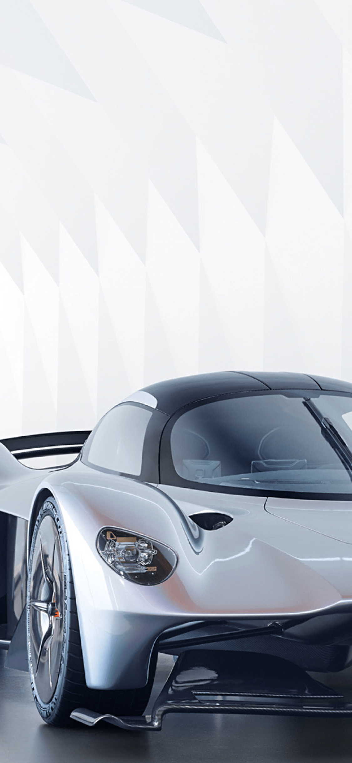 1125x2436 Download 1125x2436 Aston Martin Valkyrie, Cars, Front View