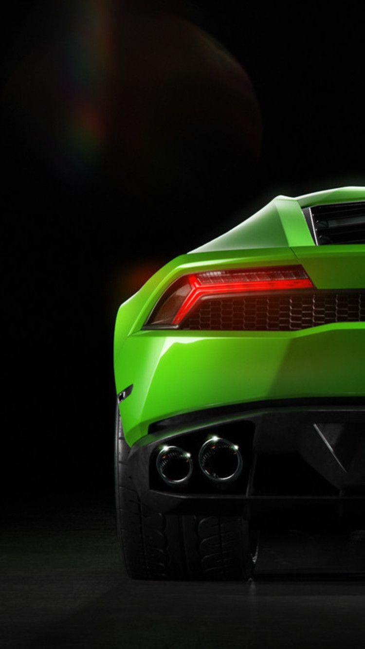750x1334 Green Lamborghini Huracan Rear iPhone iPhone 6S