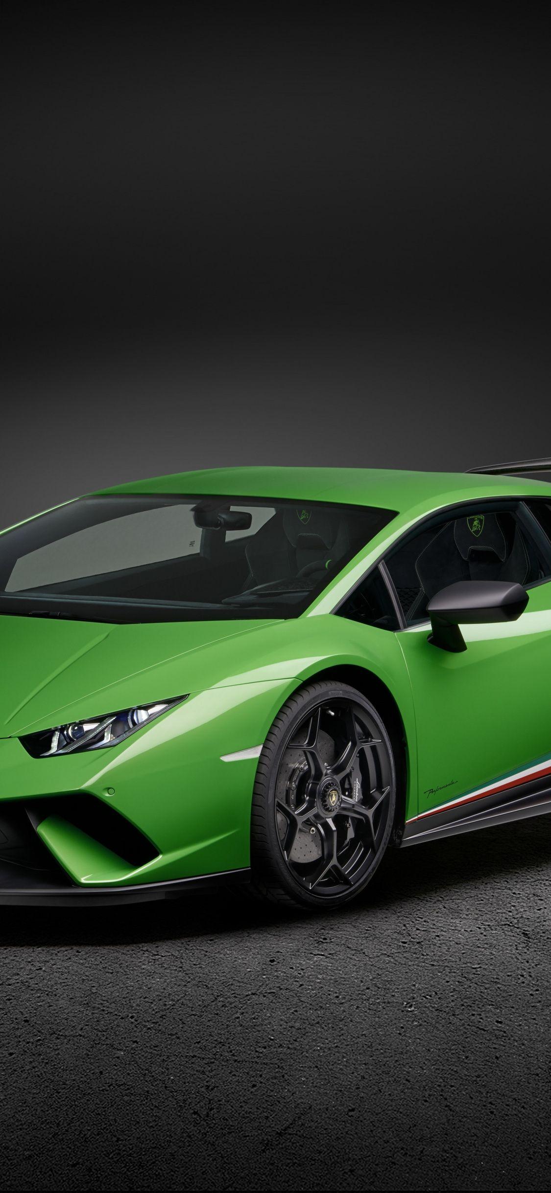 1125x2436 Download 1125x2436 wallpaper green, sports car, 2019