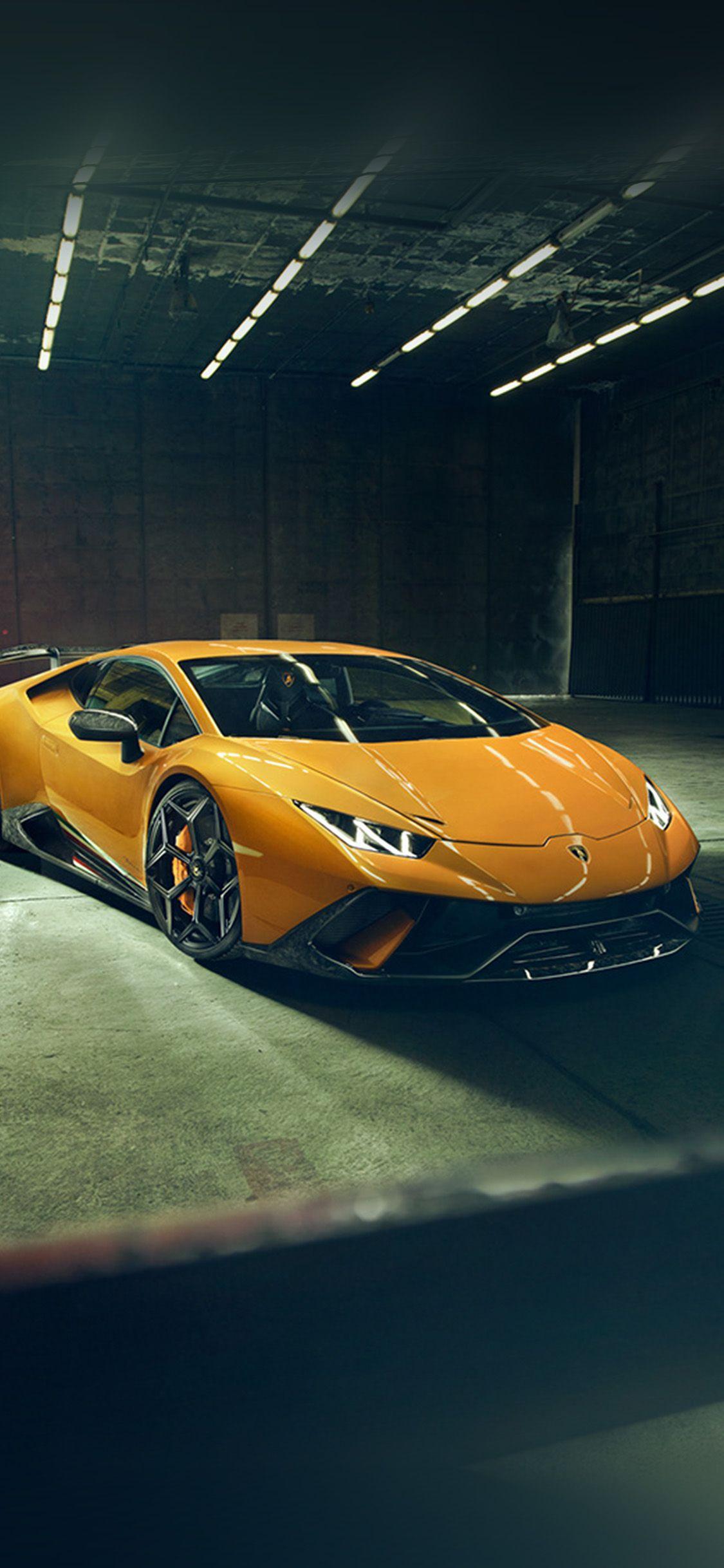 1125x2436 Lamborghini, yellow, car wallpaper