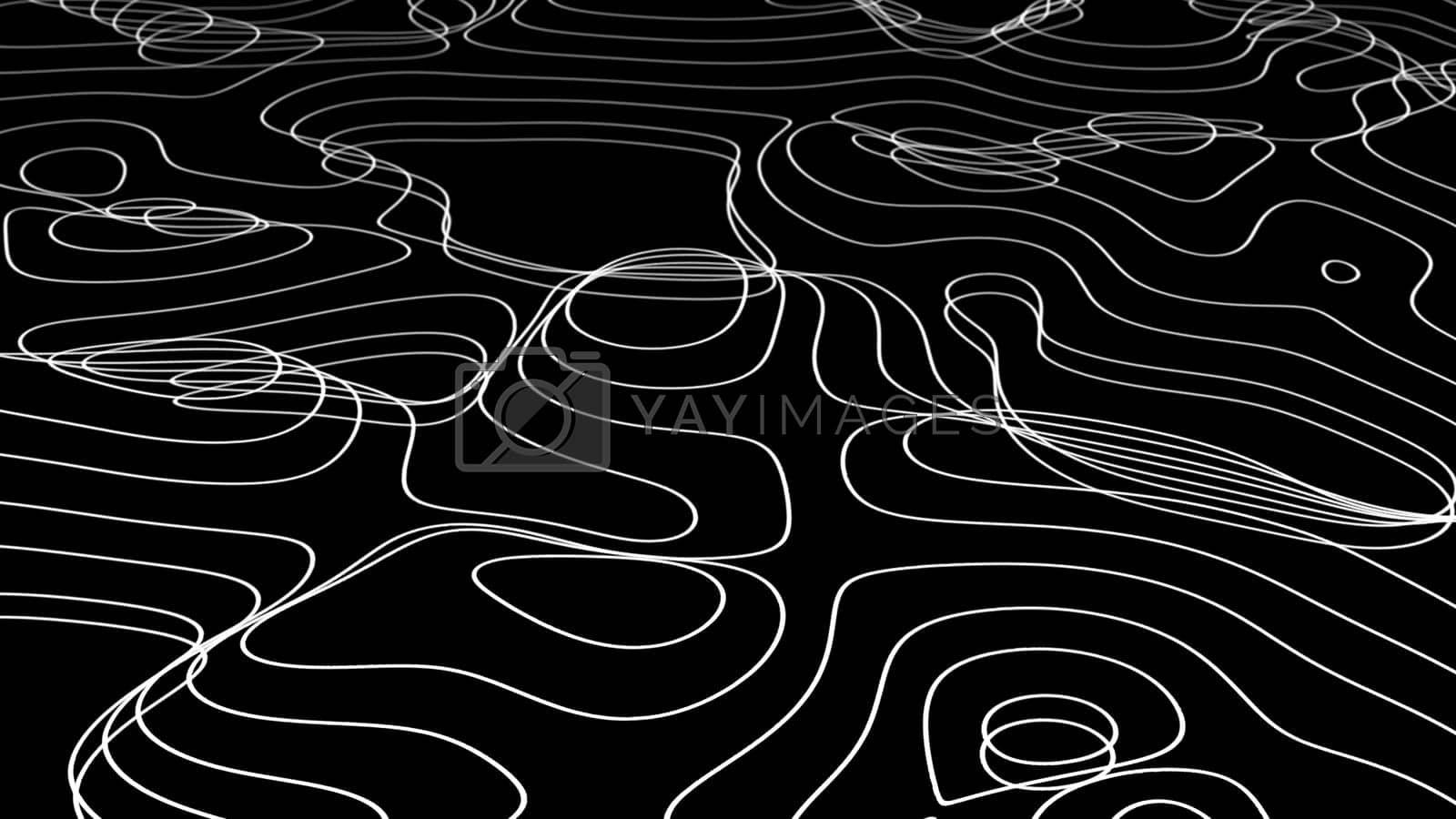 1600x900 Black and White 3D Topographic map background concept abstract background. Space Geography Wavy backdrop by Bonandbon Vectors & Illustrations with Unlimited Downloads