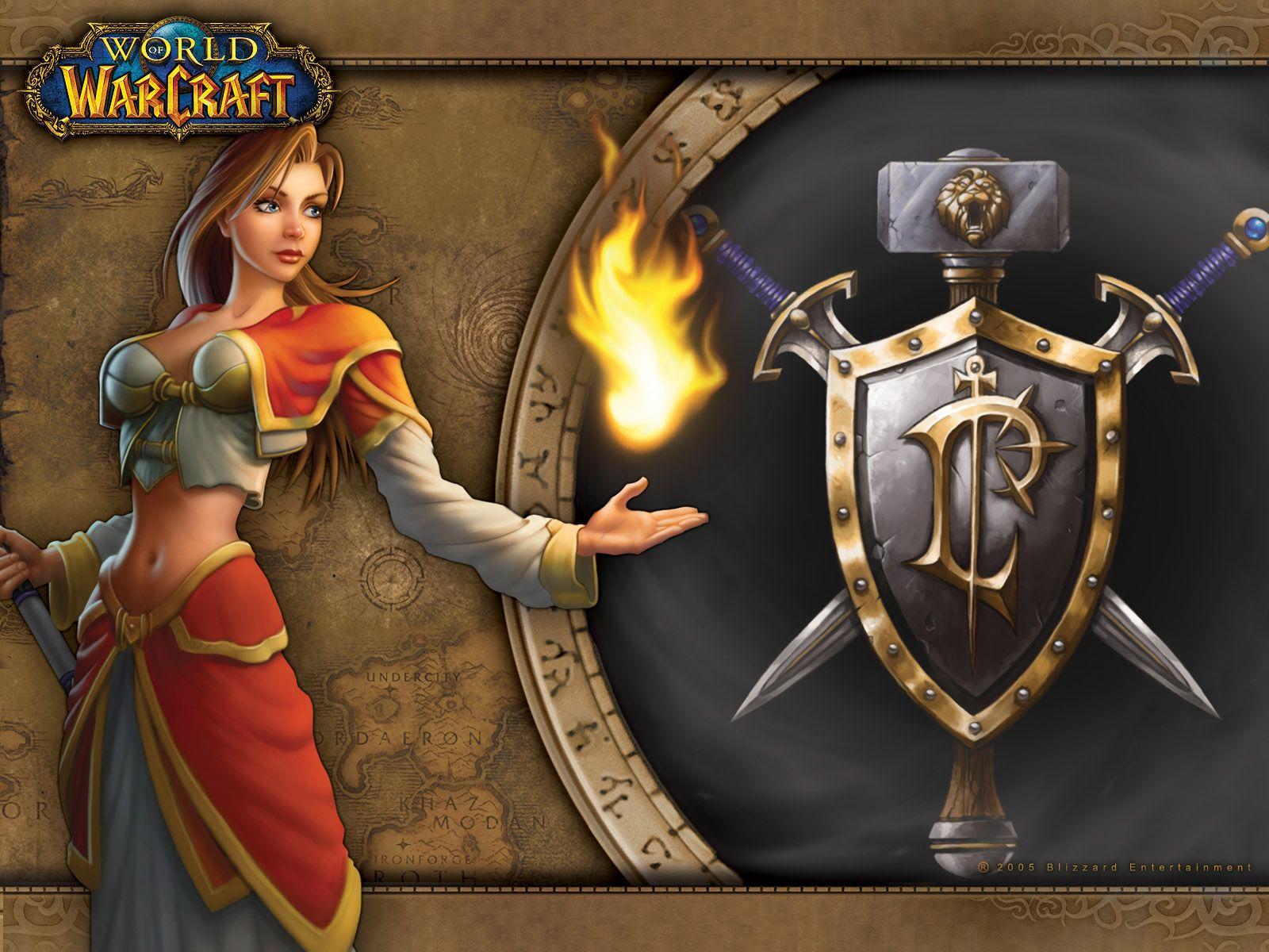 1600x1200 Classic WoW Race Wallpaper