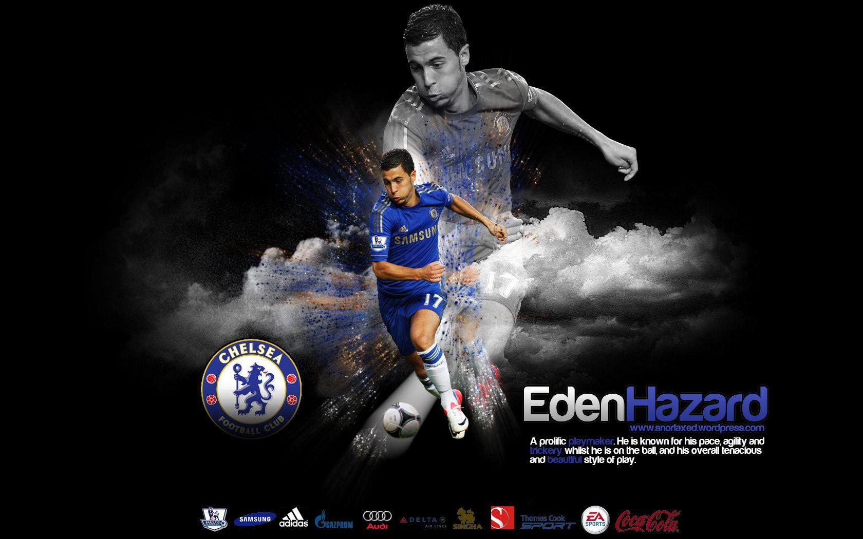 1680x1050 Eden Hazard Football Wallpaper