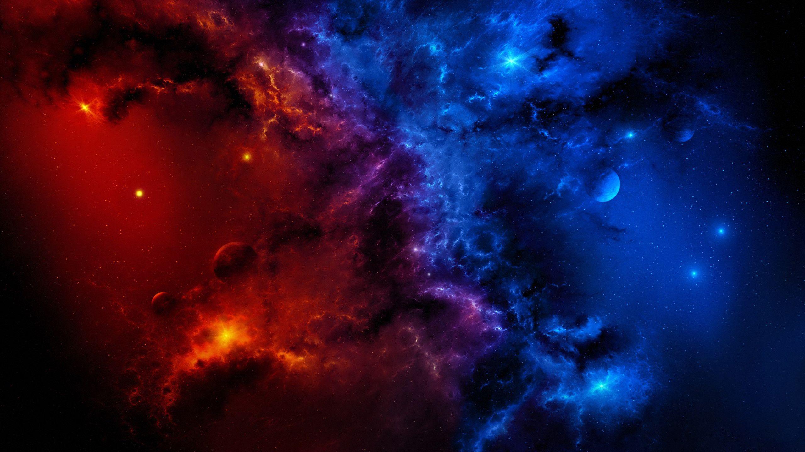 2560x1440 Blue Red Wallpaper